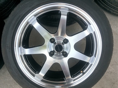 ขายล้อTE38 ขอบ16 4รู100 หน้า7 พร้อมยาง 4 ล้อ