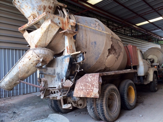 ขายด่วน  รถโม่ปูน  สิบล้อหัวยาว เพลาเดียว  รถใช้งานได้ตามปกติ  เอกสารพร้อม