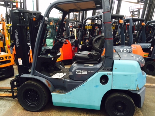 ขายฟอร์คลิฟต์ TOYOTA 02-8FD25 ดีเซล ,เกียร์ออโต , SIDE FORK SHIFT ,  ( SPECS JAPAN ) สภาพพร้อมใช้งาน ++ เดิมแท้จากญี่ปุ่น