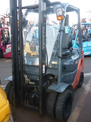 ขายฟอร์คลิฟต์ TOYOTA 02-8FG15  ,เกียร์ออโต,ล้อหน้าคู่, เสาสูง 4.5 M, ฮิ้งฟอร์ค ( SPECS JAPAN )   นำเข้าจากญี่ปุ่น  ไม่เคยใช้งานในเมืองไทย