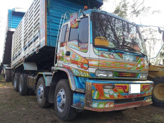 รถสิบล้อ Isuzu DECA 320 คอกเกษตรดั้มเหล็ก อู่ CT TRUCK แม่ลูก ปี50 รถสวยพร้อมใช้งาน ราคาต่อรองได้