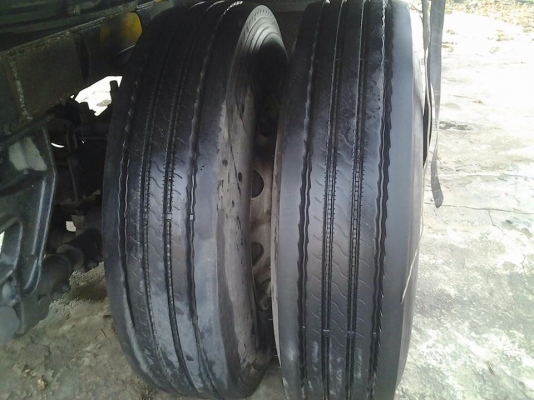 ลูกพ่วง 3 เพลาแท้ ไม่ดัมพ์ คอกเกษตร ยาว 7 เมตรปี 55