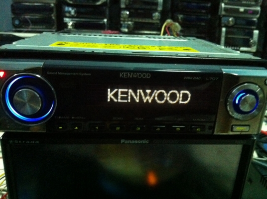 KENWOOD L707 24Bit 4V MP3 CD กราฟฟิกสี สไลด์ไฟฟ้า ปรีเอ้า3ชุด คุมกล่องCD มือ2 ญี่ปุ่น