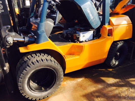 ขายฟอร์คลิฟต์ TOYOTA 02-7FD35  (4000 ช.ม ) ดีเซล , เกียร์ออโต , เสายกสูง 4 m (SPECS JAPAN ) เดิมแท้จากญี่ปุ่น สีเดิมและตัวถังสภาพเดิมจากญี่ปุ่น