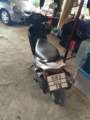 ขายรถ Suzuki step 125 ปี51 ทะเบียนแท้ สีขาว ราคา 9000
