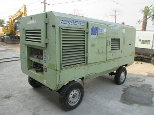 ขายเครื่องลม AIRMAN  PDS655SD-4B2 เครื่องลมมือสองสภาพดีจากญี่ปุ่น สนใจติดต่อ 098-246-3778 น๊อค Line id : nock604