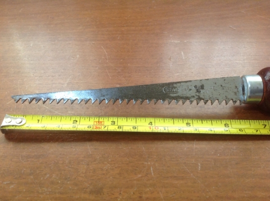 ขายเลื่อยรู VINTAGE STANLEY No.15-206 ด้ามไม้