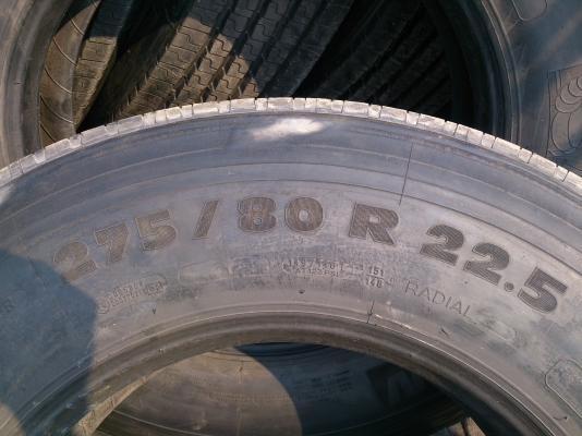 ขายยาง มิชลิน 275/80R22.5 ยางปี12 อัดเย็นจากมิชลินมายังไม่เคยใช้มีอยู่ 6 เส้น/ละ 4500