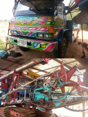 ขายแพ็คคู่รถเกี่ยวข้าวพร้อมเทรลเลอร์ รถเกี่ยวอุ้ม2.5ตัน เครื่อง185เทอร์โบ ตัวเดิน10ปั้ม22ไดกิ้น รถเทรลเลอร์HINO F18 คัชซีKT925 เครื่องHO7C 185แรงพ.เพาเวอร์ ภายในสวย มีบันไดไฮดรอริกขึ้นรถเกี่ยว สภาพพร้อมใช้งาน เอกสารพร้อมโอน สนใจโทร 090-8588220คุณนะ 093-32