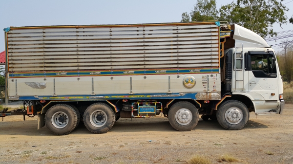 ขายรถพ่วง 24 ล้อ กระบะเนียมคอกเกษตรดั้ม อู่.ฮวด HINO PROFIA ปี.53 เครื่อง.K13C รถสวย ราคา1700000 ต่อรอง