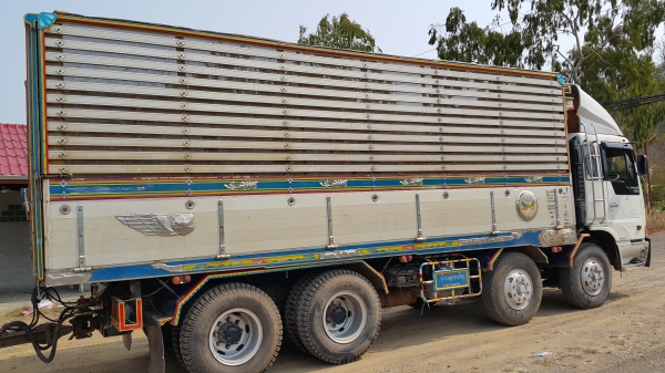 ขายรถพ่วง 24 ล้อ กระบะเนียมคอกเกษตรดั้ม อู่.ฮวด HINO PROFIA ปี.53 เครื่อง.K13C รถสวย ราคา1700000 ต่อรอง