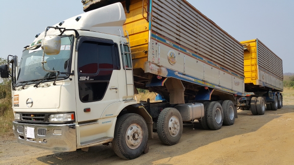 ขายรถพ่วง 24 ล้อ กระบะเนียมคอกเกษตรดั้ม อู่.ฮวด HINO PROFIA ปี.53 เครื่อง.K13C รถสวย ราคา1700000 ต่อรอง