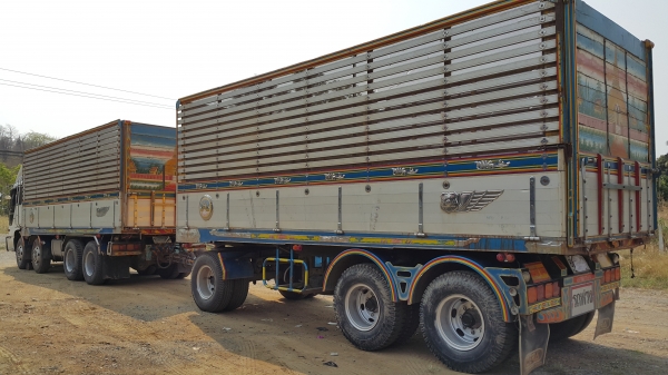 ขายรถพ่วง 24 ล้อ กระบะเนียมคอกเกษตรดั้ม อู่.ฮวด HINO PROFIA ปี.53 เครื่อง.K13C รถสวย ราคา1700000 ต่อรอง