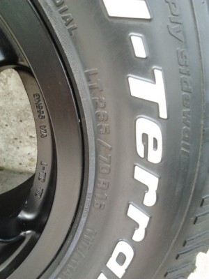 ล้อลาย OZ + BF All 265/70/16 ปี11 สวยๆ 1ชุด