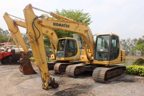 Komatsu PC130-6 เก่านอก แทรกกว้าง 80 mm พร้อมบุ้งกี้