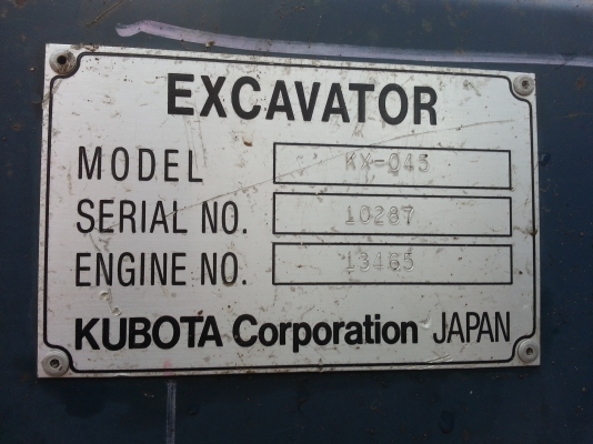 ขายรถ Kubota Ace gear kx-045 นำเข้าจากญี่ปุ่น
