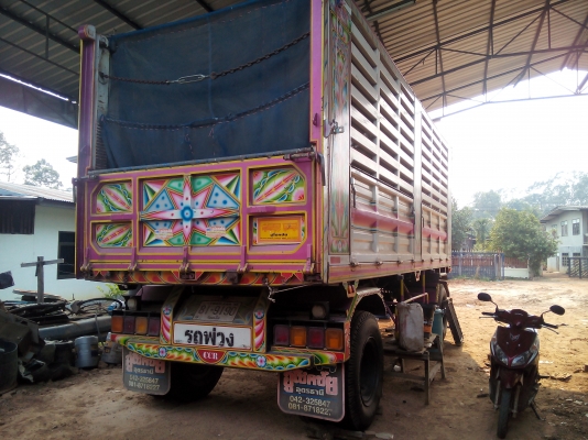 ขายหางพ่วงดั้มคอกเกษตร ยาว6.50 ลูก2เพลาดั้ม ยางดี8เส้น