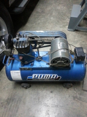 ขายปั้มลมสูบเดียว puma มอเตอร์1/4เเรงราคา3000บาท