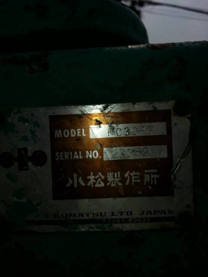 ขายแบคโฮเล็ก KOMATSU PC30-7 สภาพพร้อมใช้ ราคาเบาๆ รถใช้งานอยู่ทุกวันครับ