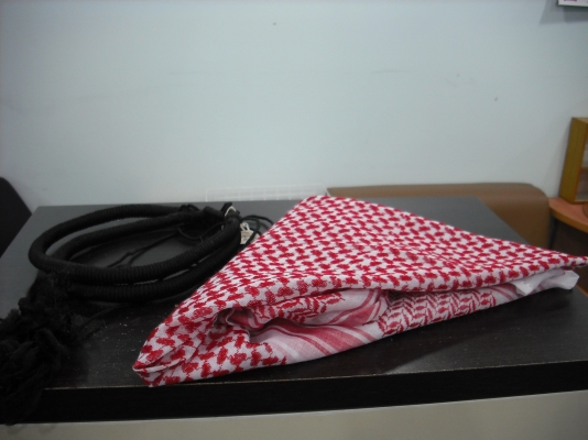 ผ้าคลุมศีษระ+สายรัดของอาหรับแท้