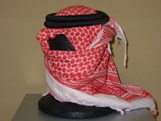 ผ้าคลุมศีษระ+สายรัดของอาหรับแท้