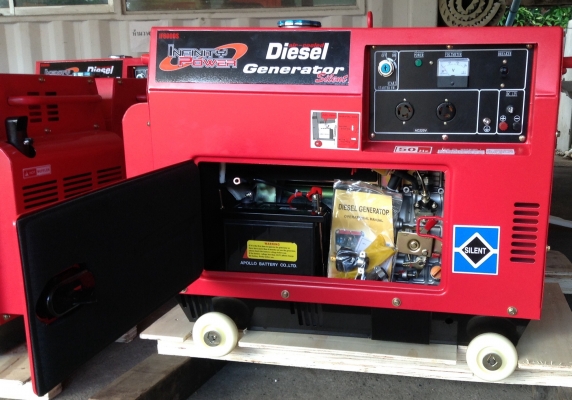 เครื่องปั่นไฟดีเซลใหม่NEW INFINITY 6 KVA.(สินค้านำเข้ารับประกัน 6 เดือน)