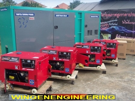 เครื่องปั่นไฟดีเซลใหม่NEW INFINITY 6 KVA.(สินค้านำเข้ารับประกัน 6 เดือน)