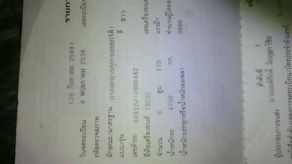 หกล้อ อีซูซุ FRR175แรง แอร์ พ.เวอร์ สภาพดีพร้อมใช้งาน เอกสารทะเบียน พร้อมโอน