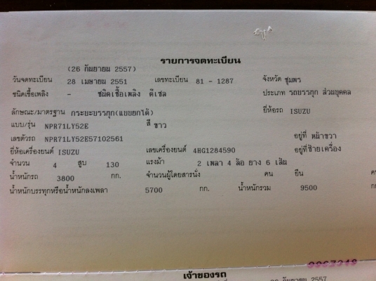 ขาย ISUZU NPR 130 HP กระบะดั้ม ปี " 51 สภาพสวยพร้อมใช้งาน
