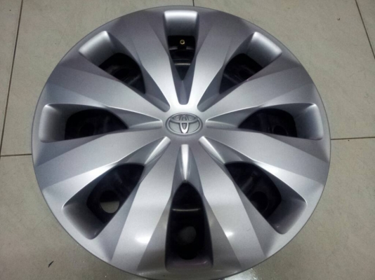 ล้อกระทะ พร้อมฝาครอบ ขอบ15 ถอดจากยาริส2015 4วง 900 0894445594