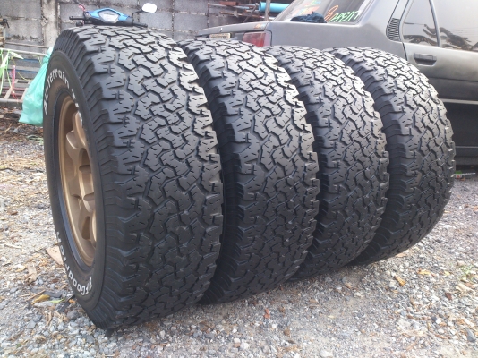 ขายแม็กTE37 6รูขอบ16 พร้อมยาง BF Goodrich MADE  IN  U.S.A. 265/70R16 ยางสัปดาห์ที่41 ปี11 สวยๆ 1  ชุด