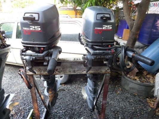 เครื่องเรือ YAMAHA 25 แรง CV นำเข้าจากญี่ปุ่น