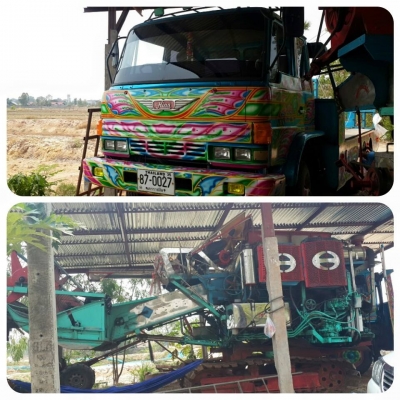 ขายคู่พร้อมเกี่ยว รถเกี่ยวข้าวไทยเส็งยนต์195 ช่างล่างลูลเลอร์10ลูก ตู้ขึ้นใหม่ เทรเลอร์HINO HO7C185 พร้อมหาง ทะเบียนพร้อมโอน เครื่องดี แชชซีสวย ขายคู่พร้อมเกี่ยว รถเกี่ยวข้าวไทยเส็งยนต์195 ช่างล่างลูลเลอร์10ลูก ตู้ขึ้นใหม่ เทรเลอร์HINO HO7C185 พร้อมหาง ทะเบียนพร้อมโอน เครื่องดี แชชซีสวย