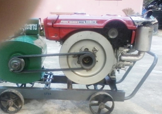 ★☆★   เครื่องปั่นไฟ ไดร์ 5 Kw เต็ม ๆ พร้อมใช้งานด้วยเครื่อง คูโบต้า 11 แรง...สวย ๆ    ★☆★