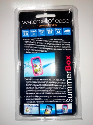 สงกรานต์นี้ เล่นนำ้ให้สะใจ กรอบมือถือใหม่กันน้ำ  waterproof case ของ Sumsung S4/9500 ราคา 500  บาท