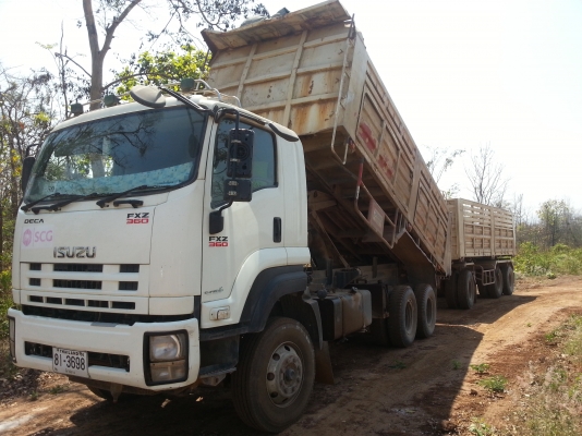 ขายรถบรรทุก 22 ล้อ ISUZU DEGA FXZ 360 แม่- ลูก 3 คานแท้