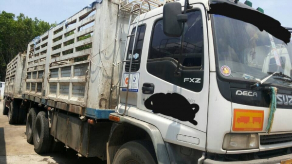 ขายรถบรรทุก 18 ล้อพ่วงแม่ลูกไม่ดัมพ์ ISUZU DECA 270 แรงม้าปี 2542 หางพ่วง 2 เพลา ราคา 1400000
