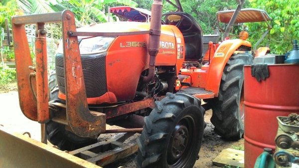 KUBOTA  L3608  ดันหน้า+โรตารี่ ราคา 265,000 อ.แกลง จ.ระยอง  สอบถาม 0818618678