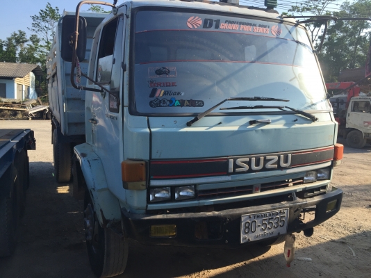 10ลัอดั้ม195แรง...ISUZU FVZ32MZP R3000706ปี38 ดั้มสามมิตร รถสภาพดีสวยใช้ได้....