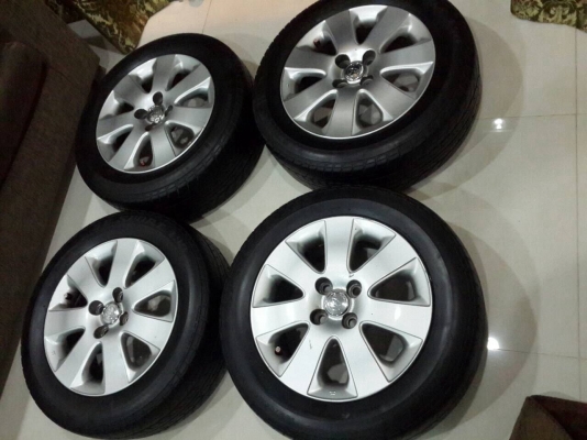 ลดราคา ด่วนๆ แม็กพร้อมยาง 195-60-r15 toyota 4รู100 ลดราคา ด่วนๆ แม็กพร้อมยาง 195-60-r15 toyota 4รู100