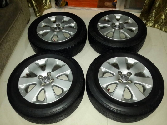 ลดราคา ด่วนๆ แม็กพร้อมยาง 195-60-r15 toyota 4รู100 ลดราคา ด่วนๆ แม็กพร้อมยาง 195-60-r15 toyota 4รู100