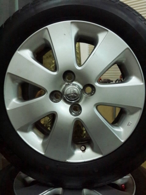 ลดราคา ด่วนๆ แม็กพร้อมยาง 195-60-r15 toyota 4รู100 ลดราคา ด่วนๆ แม็กพร้อมยาง 195-60-r15 toyota 4รู100