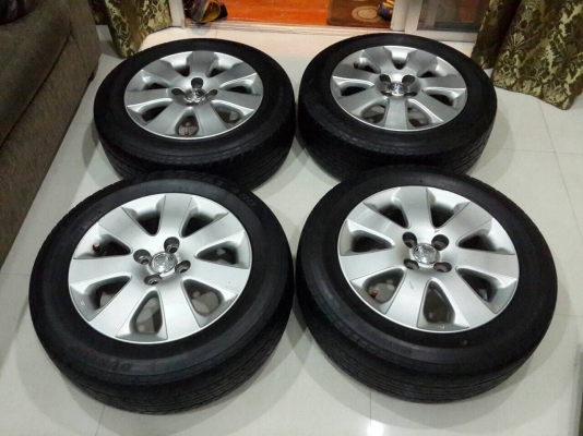 ลดราคา ด่วนๆ แม็กพร้อมยาง 195-60-r15 toyota 4รู100 ลดราคา ด่วนๆ แม็กพร้อมยาง 195-60-r15 toyota 4รู100