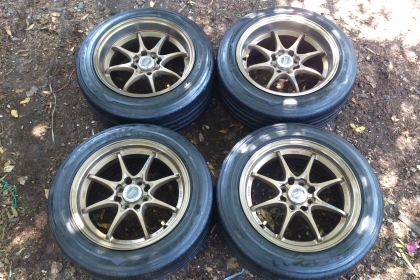 ขายแม็ก CE28 4รู100 ขอบ15 หน้า7 ET38. หลัง8 ET28 พร้อมยาง195/55R15 NITTO MEND IN JAPAN ปี13 ดอกยางเต็มสวยเท่ากันไม่ร้าวไม่แตกลายไม่กินข้าง จำนวน 1 ชุด ขายแม็ก CE28 4รู100 ขอบ15 หน้า7 ET38. หลัง8 ET28 พร้อมยาง195/55R15 NITTO MEND IN JAPAN ปี13 ดอกยางเต็มสวยเท่ากันไม่ร้าวไม่แตกลายไม่กินข้าง จำนวน 1 ชุด