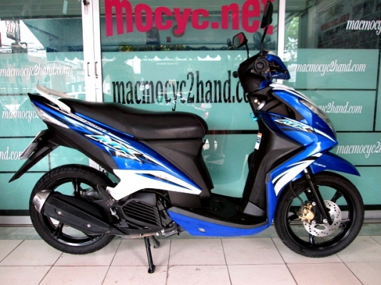 MIO 125 i MX ตัวท๊อป ล้อแมกซ์ สี นํ้าเงินขาว รถเดือน ตุลาคม ปี 56 ไมล์ 8 พันโล  แถม 2 รายการ 27900