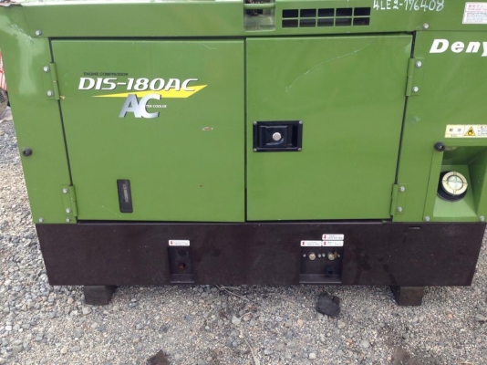 ขายเครื่องปั๊มลมDenyo180ac เครื่องIsuzu 4LE2สภาพ90\%