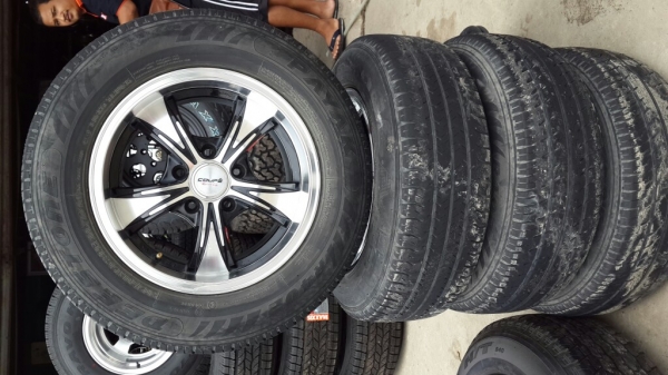 แม็กพร้อมยางขอบ15