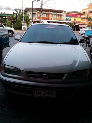 Toyota  corola 1996  สีบรอร์นเทา  เครื่อง 1500  cc หัวฉีด  ติดแก๊สเอ็นเนอร์จี้หัวฉีด ราคา 89000  บาท มีประกัน 3 +