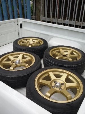 ขายแม็ก te37 ขอบ 16 พร้อมยาง