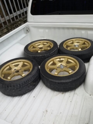 ขายแม็ก te37 ขอบ 16 พร้อมยาง